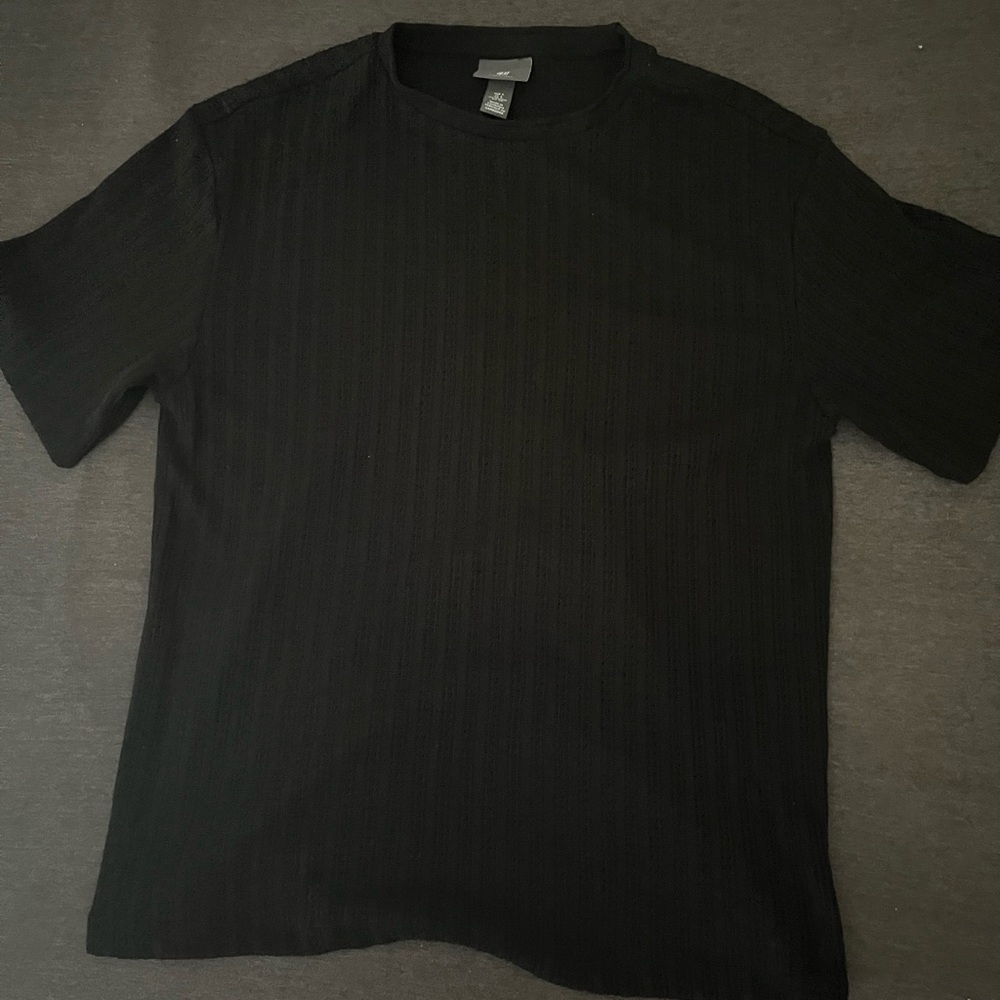Black H&M Men’s Short-Sleeve Shirt